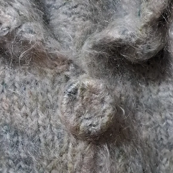 Free People Cozy Fuzzy Button-Up Cardigan Size S Boho Grandmacore - Picture 9 of 9